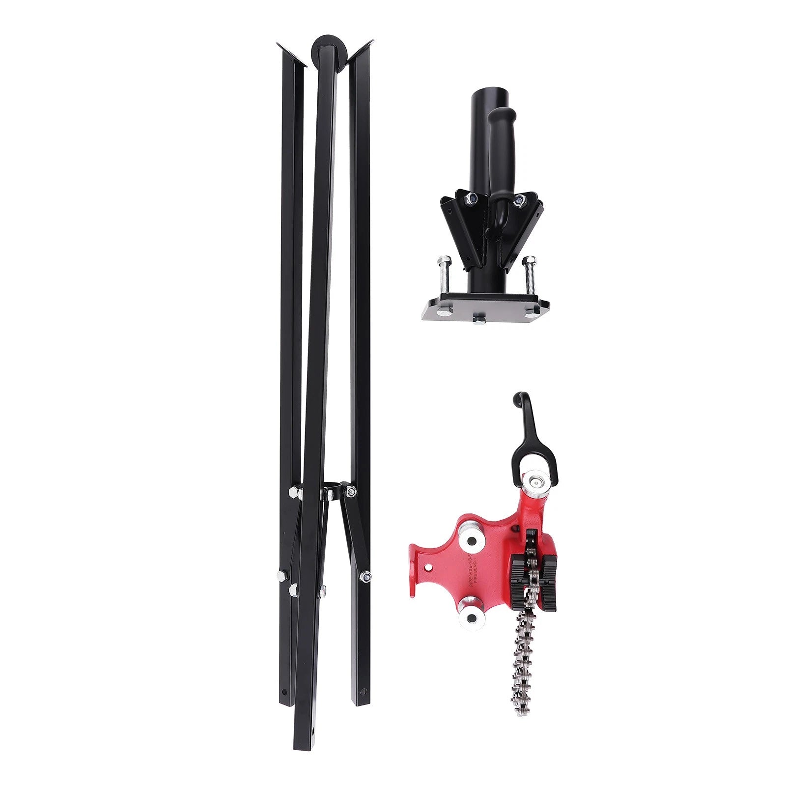 Folding Tripod Pipe Vise Stand for Various Applications (1/8"-5" Capacity)