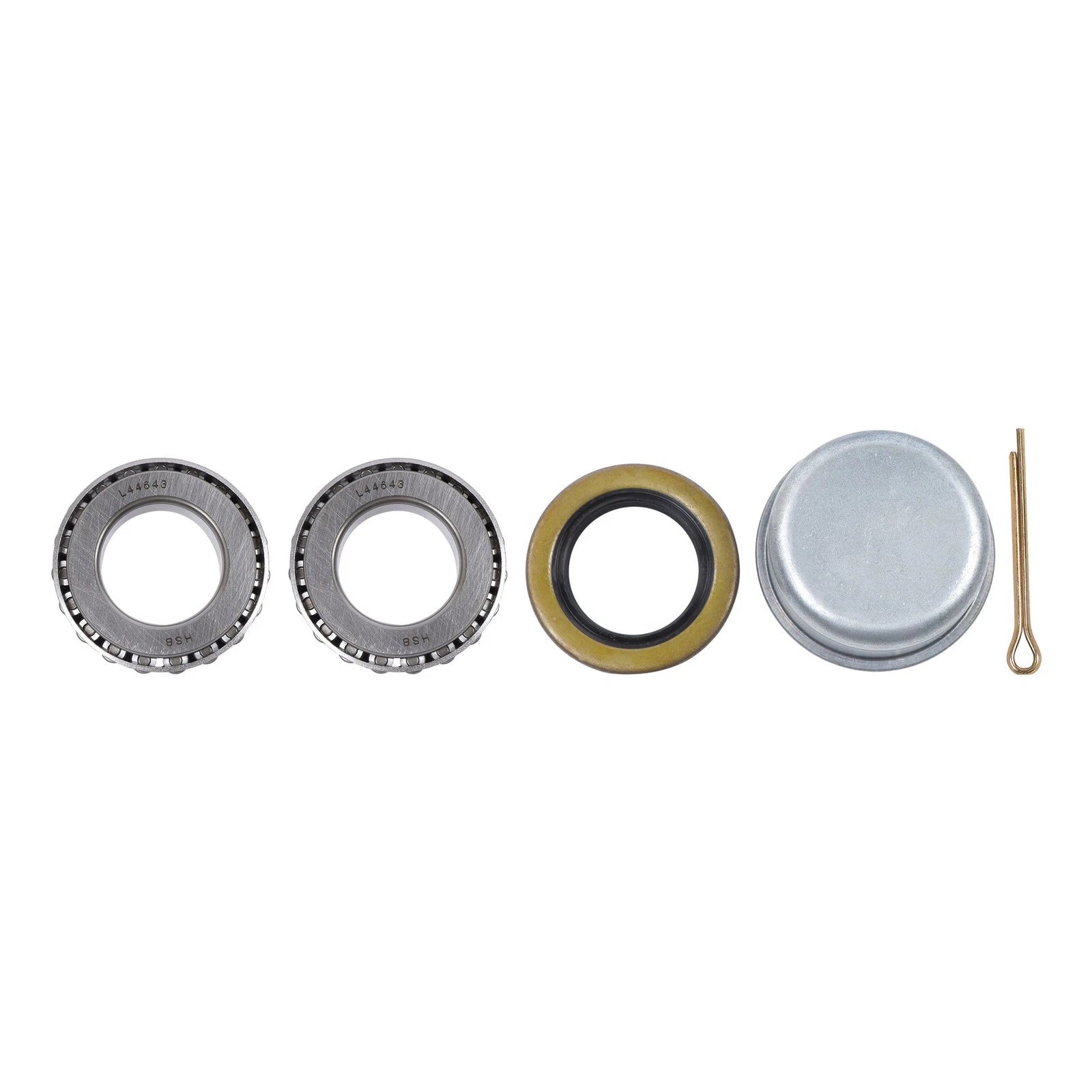 1" Trailer Hub Kit for 2" Axle (4 Bolt, 4 Inch Circle)