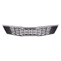 Replacement Gray/Silver Chrome/Painted ABS Plastic Front Grille