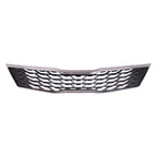 Replacement Gray/Silver Chrome/Painted ABS Plastic Front Grille