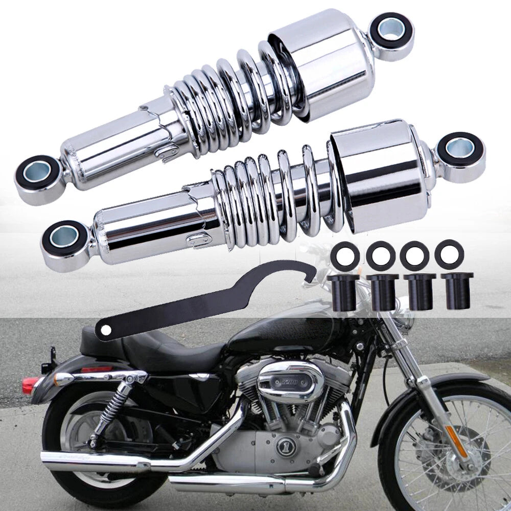 Adjustable 10.5" Rear Shocks Absorber for Harley Touring Road King Electra Glide (2014–2023)