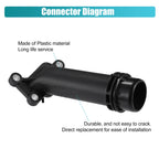 Engine Coolant Hose Connector for BMW E90 E91 E92 E93 X1 X3 X4 (2007–2013) No.11127810707