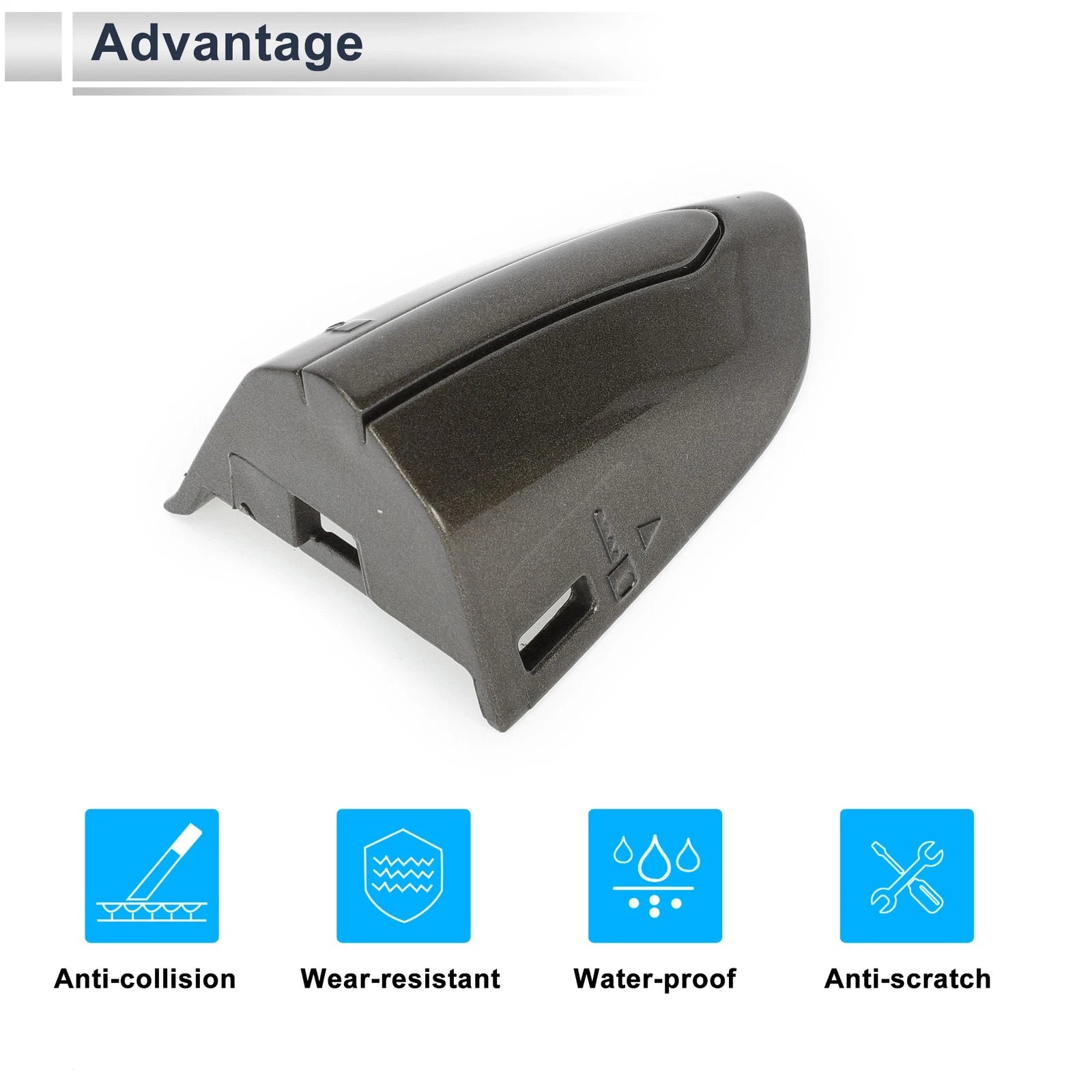 Front Left Door Handle Protector for Ford Mondeo Edge Taurus (2013–2020) Brown