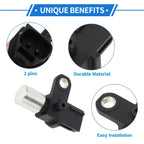 Crankshaft Position Sensor for Toyota (No. 9091905068) (1 Pc) Black Metal Plastic