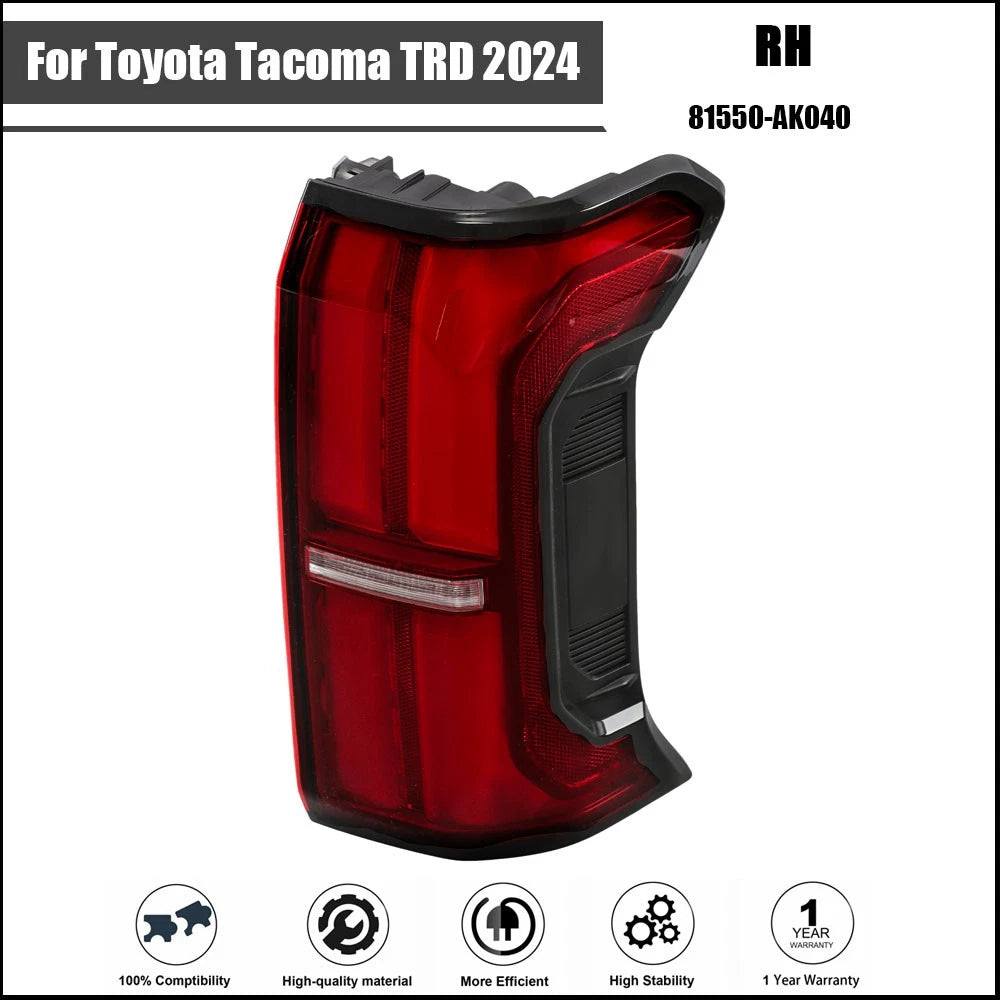 Tail Light for Toyota Tacoma (2016–2023) Right Side Clear Lens