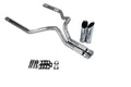 3" Dual Exhaust Kit for Dodge Ram 1500 (2004–2008) No Muffler Slash Tips