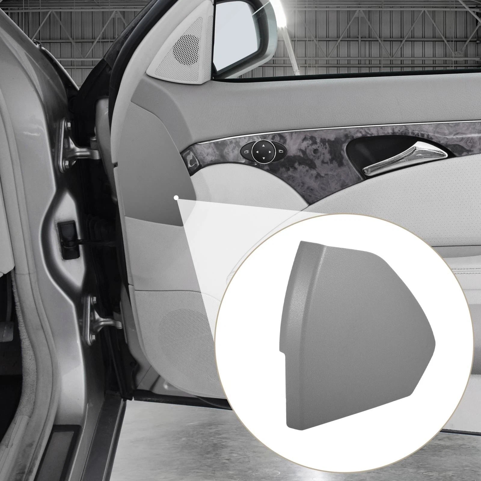 Front Right Door Cover Trim for Mercedes Benz E-Class W211 (2003–2009) 2117270248 Grey