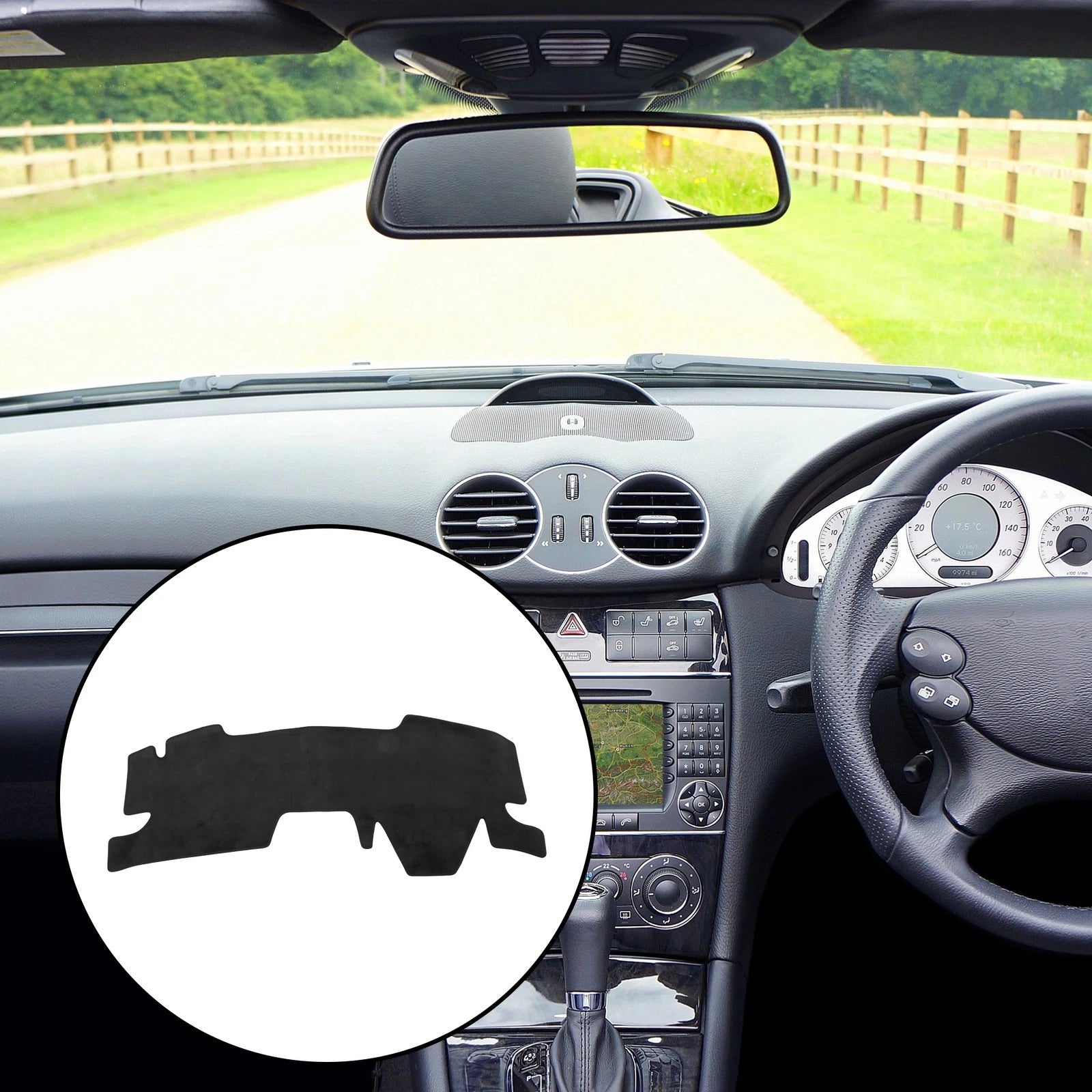 Dashboard Cover for Toyota Yaris Cross (2021–2023) Black Flannel Non-Slip