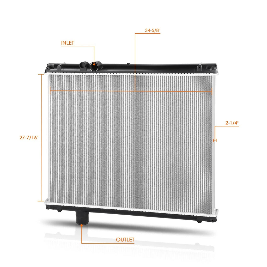 2-Row Aluminum Cooling Radiator for Mack RB/DM/CV/CH/RD/CS200P (1987–2008)