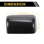Set of 2 Rearview Mirror Cover Caps Black Carbon Fiber for Ford Excursion F150 F250