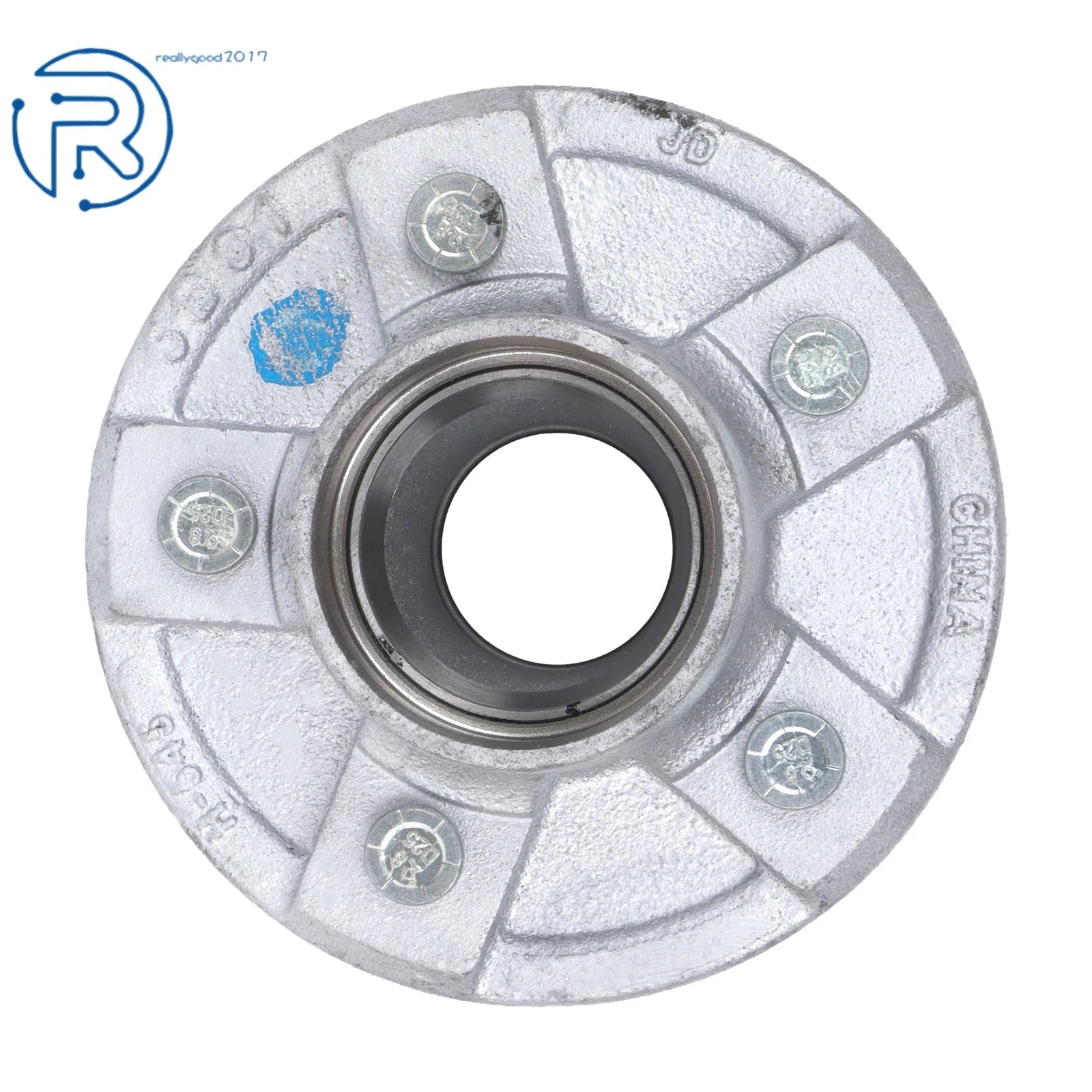 Set of 2 Galvanized Trailer Hub Kit for 3500 lbs Trailer (Year Range)