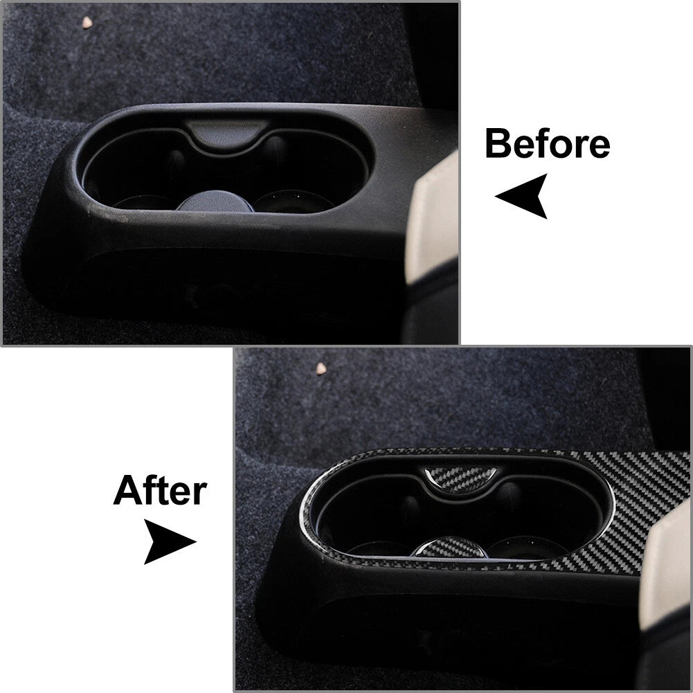 Carbon Fiber Handbrake Panel Cover Trim for Fiat 500 (2012–2015)