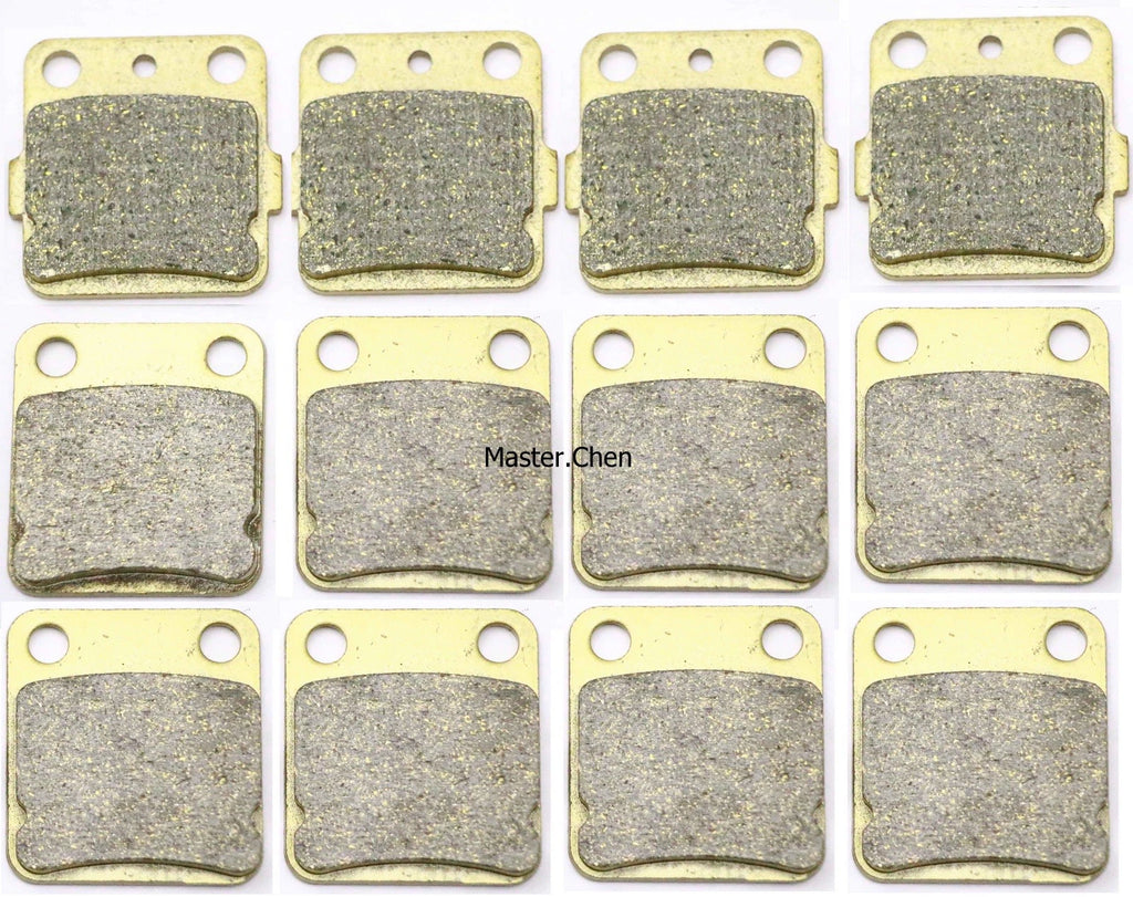 Set of 12 Brake Pads for Yamaha YFZ350 Banshee (1997–2006)