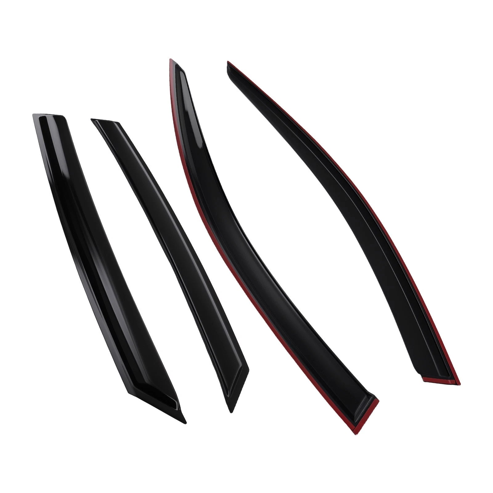 Set of 4 Window Visors for Hyundai Elantra (2021–2024) Black