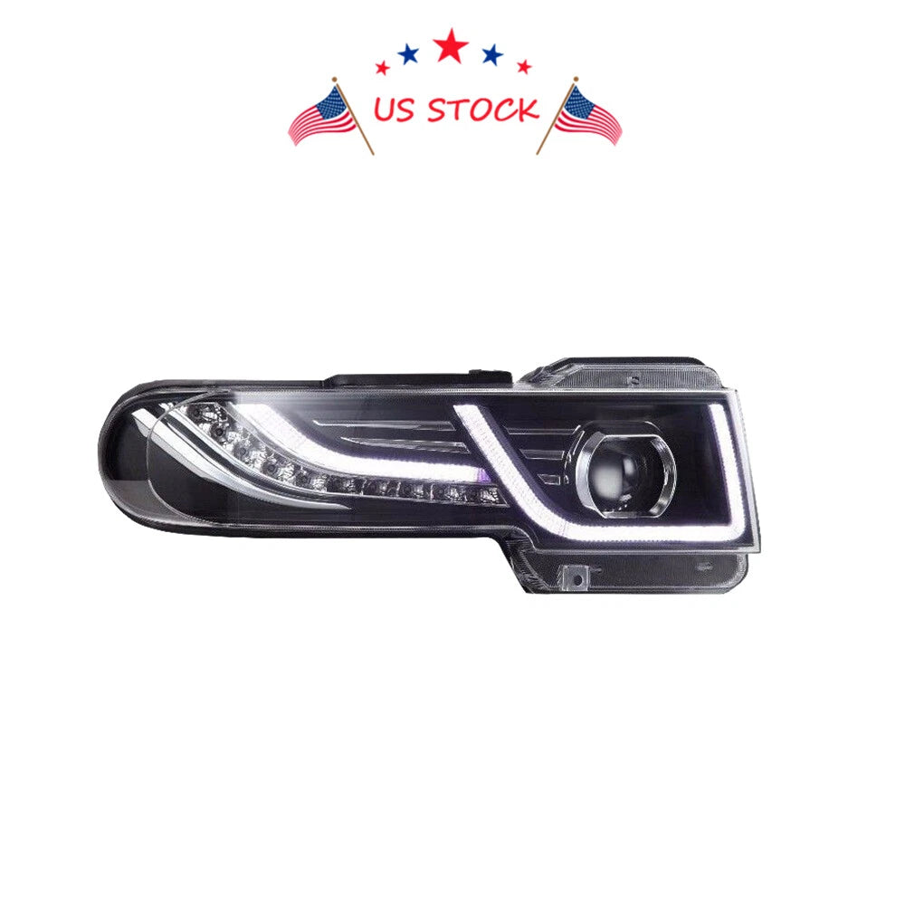 LED Halo Projector Headlights for Toyota FJ Cruiser (2007-2014)