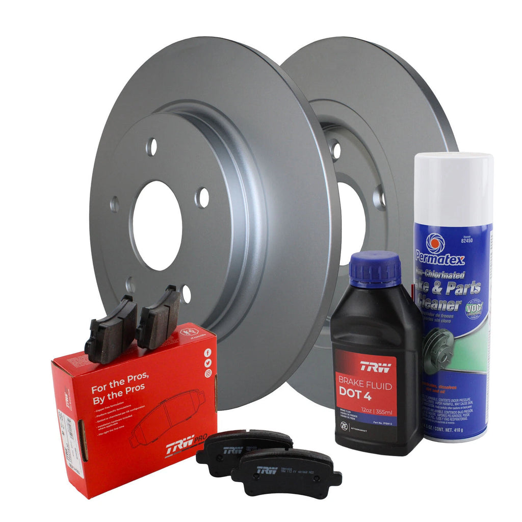 Rear Brake Kit with 305mm Disc Rotors & TRW Pro Ceramic Pads for Chrysler Dodge VW