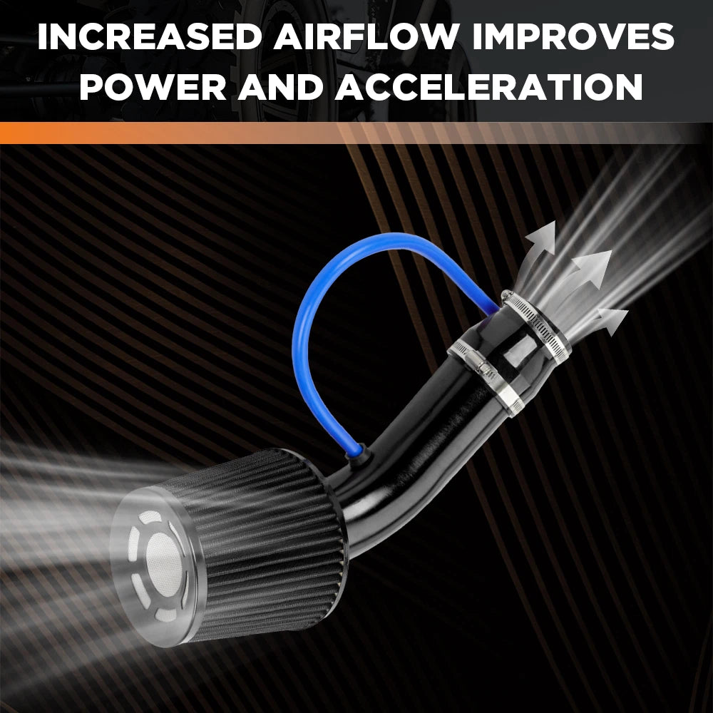 76mm Aluminum Cold Air Intake Pipe for Universal Cars