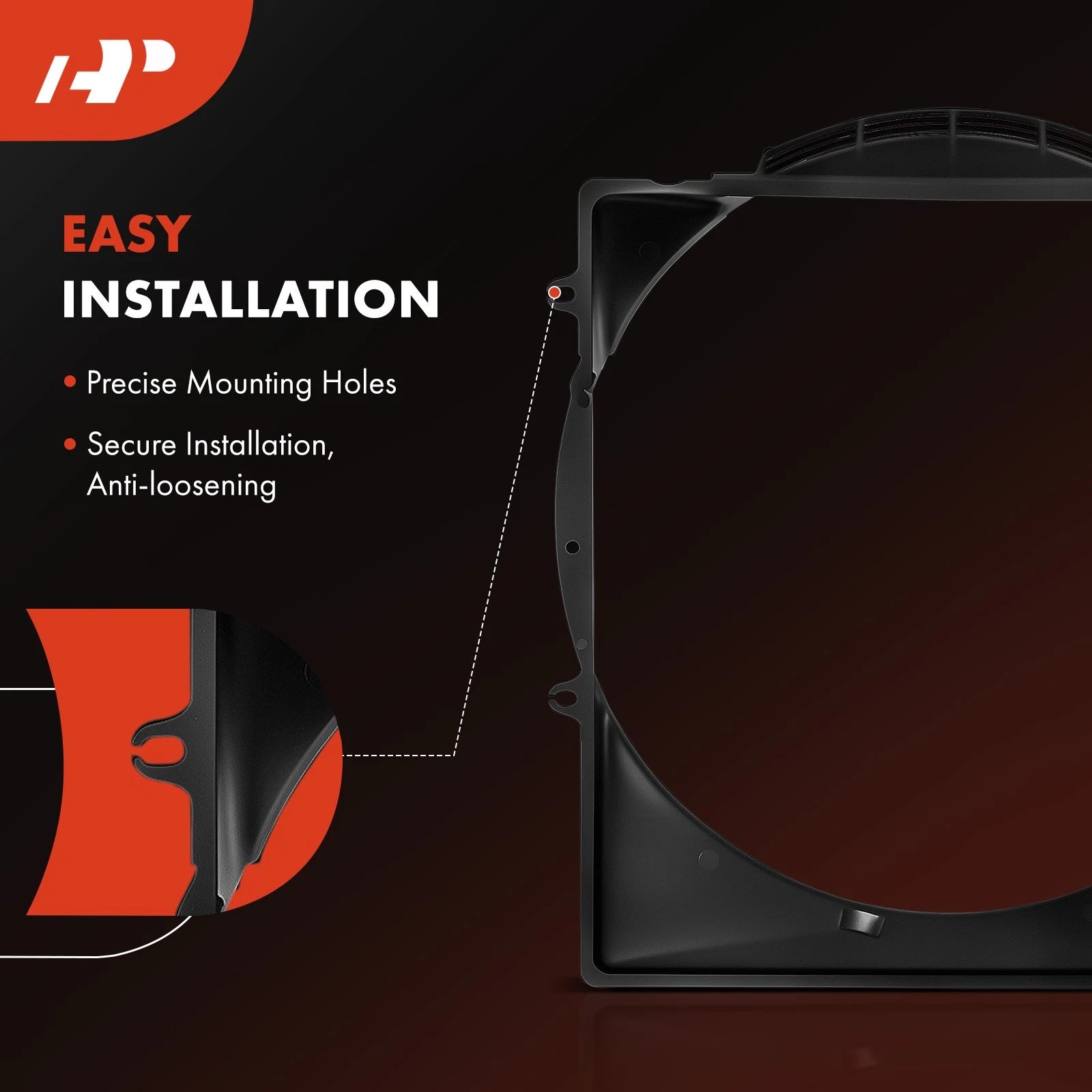 Radiator Cooling Fan Shroud for Toyota 4Runner (1991–1995)