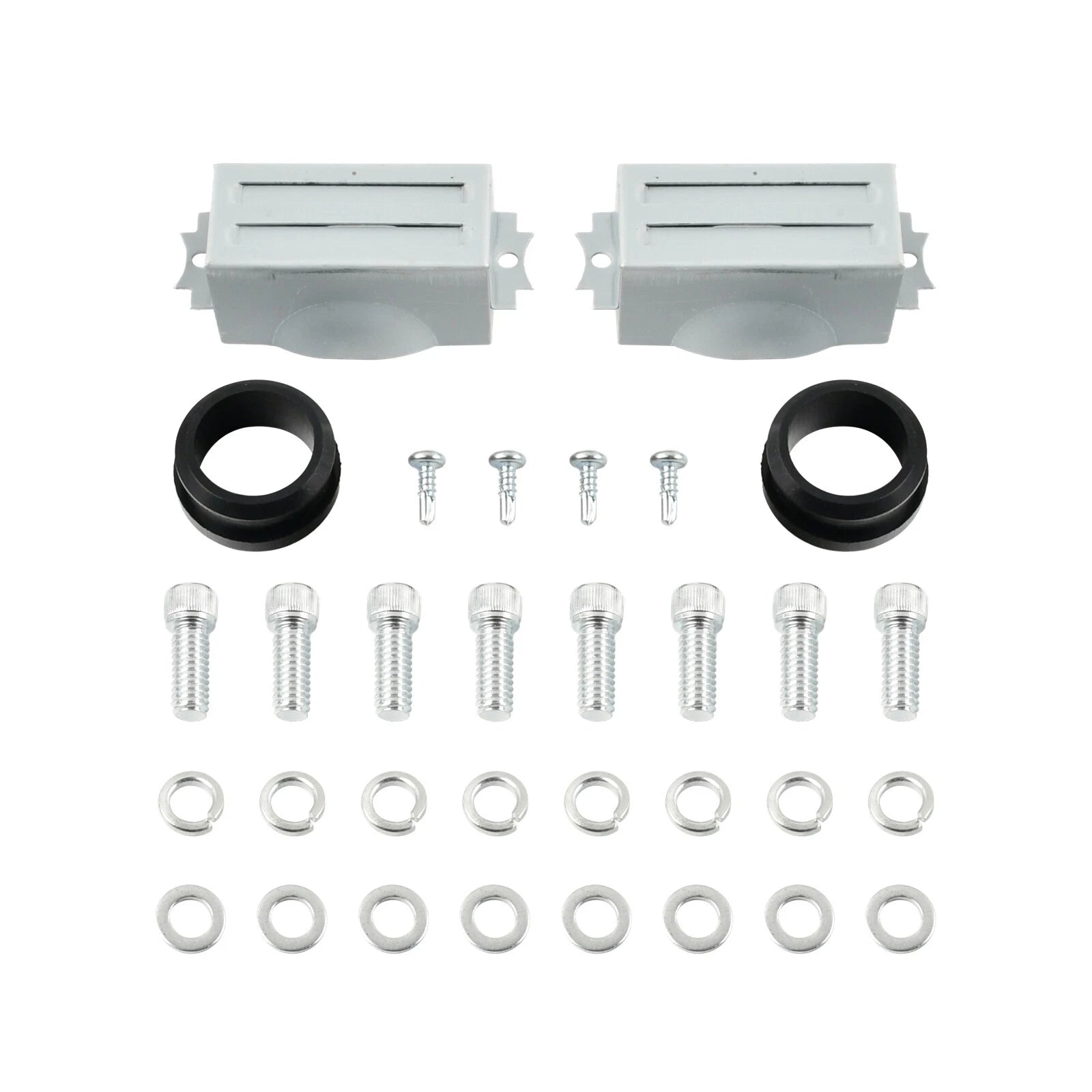 Finned Tall Polished Aluminum Valve Covers for Pontiac 350 400 455