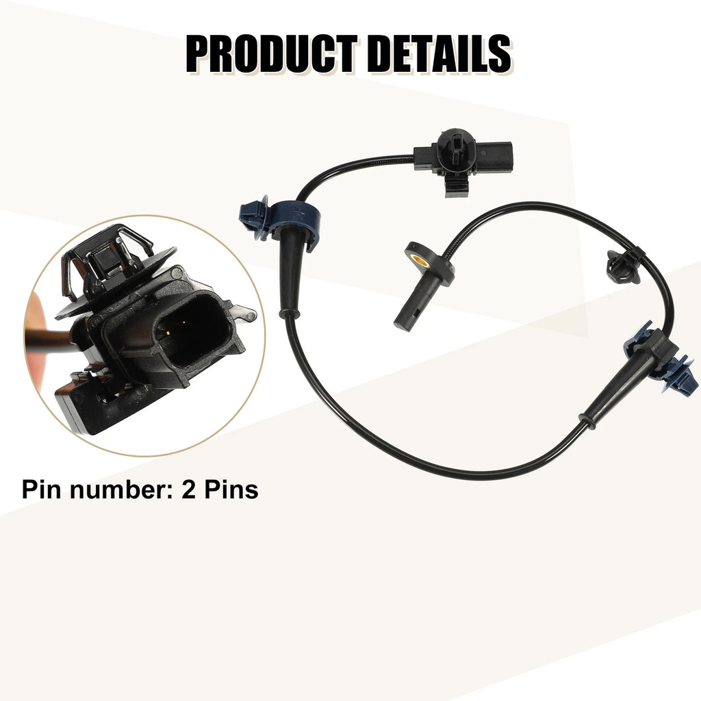 2X ABS Wheel Speed Sensor for Honda Civic IX (57475TV0E01/57470TV0E01)