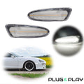 Clear Lens White Front Side Marker Lamp for Toyota Supra, Celica