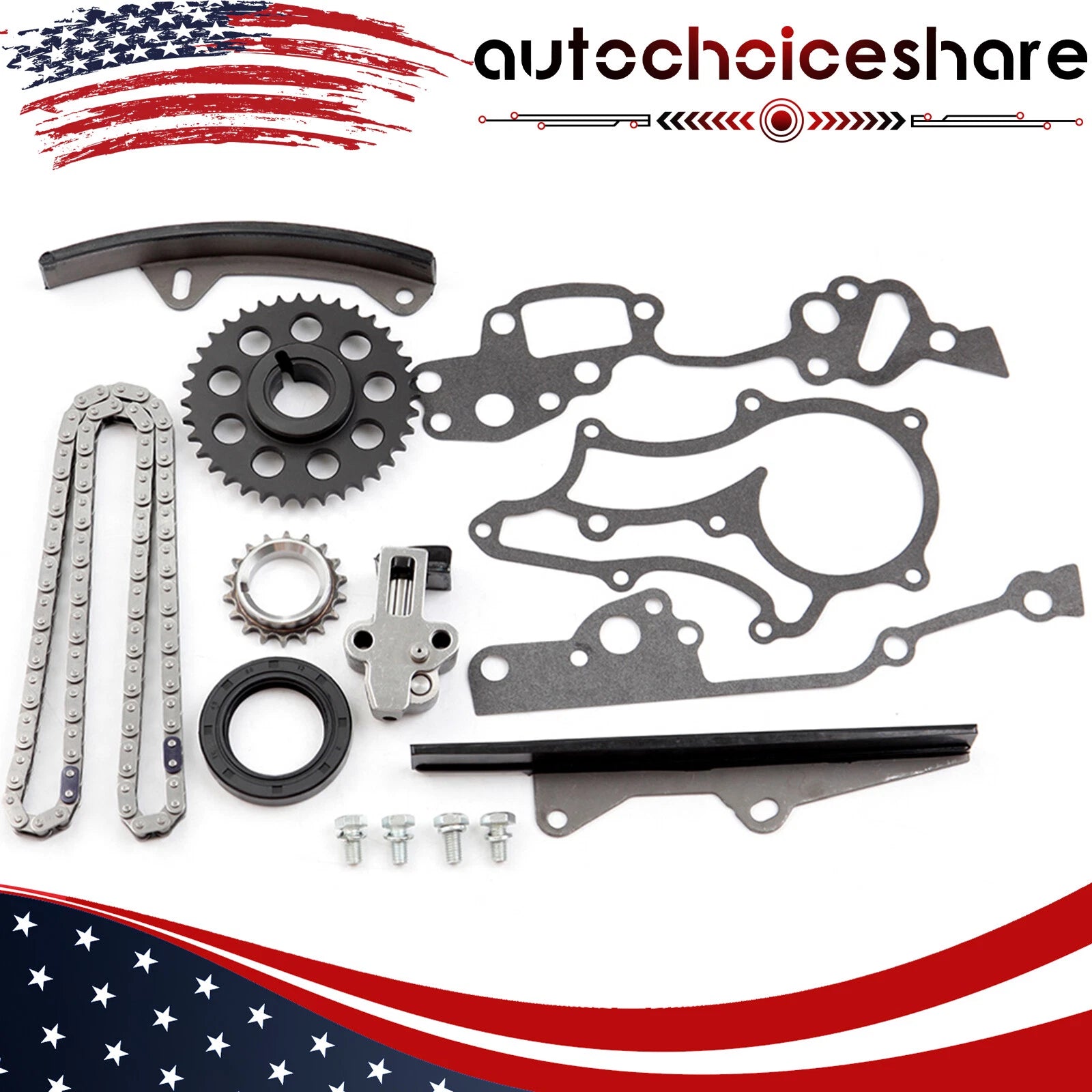 Engine Timing Chain Kit for Toyota 4Runner Pickup Celica (1990–2002)