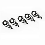 Fishing Rod Guides Set of 5 Black Eye Line Rings Multi Sizes