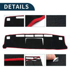 Dashboard Dash Cover Mat for Nissan NV350 Caravan E26 (2012–2024) Black Red