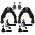 Set of 8 Front Upper Control Arms Ball Joints Tie Rods for Nissan Xterra