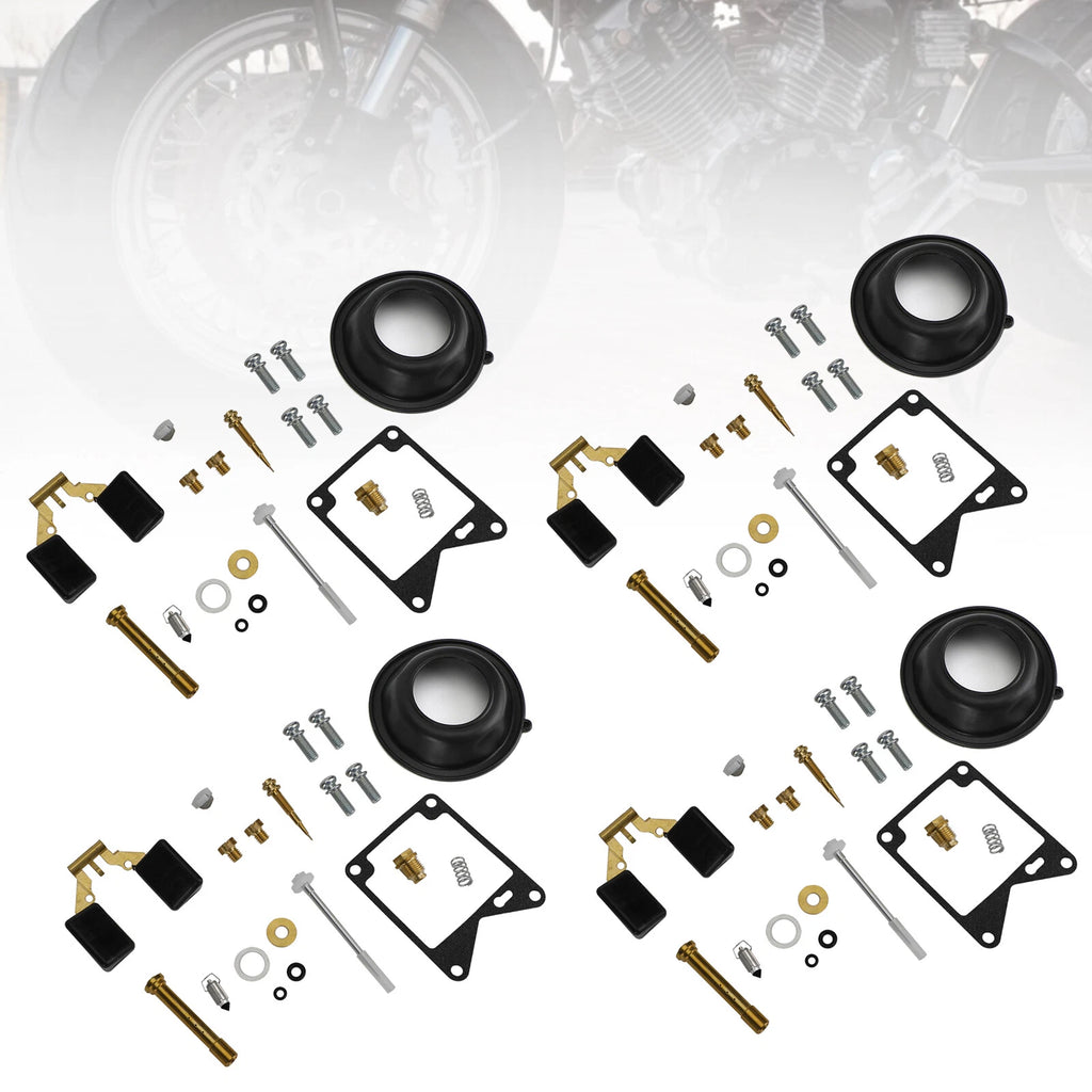 4X Carburetor Rebuild Kit for Yamaha Virago 750 XV750 (1981–1983)