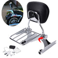 Chrome Backrest Sissy Bar for Harley Dyna Street Super Glide Low Rider (2006–2018)