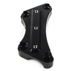 Black Top Handlebar Riser Clamp for Harley Touring Street Road King (2008-2023)