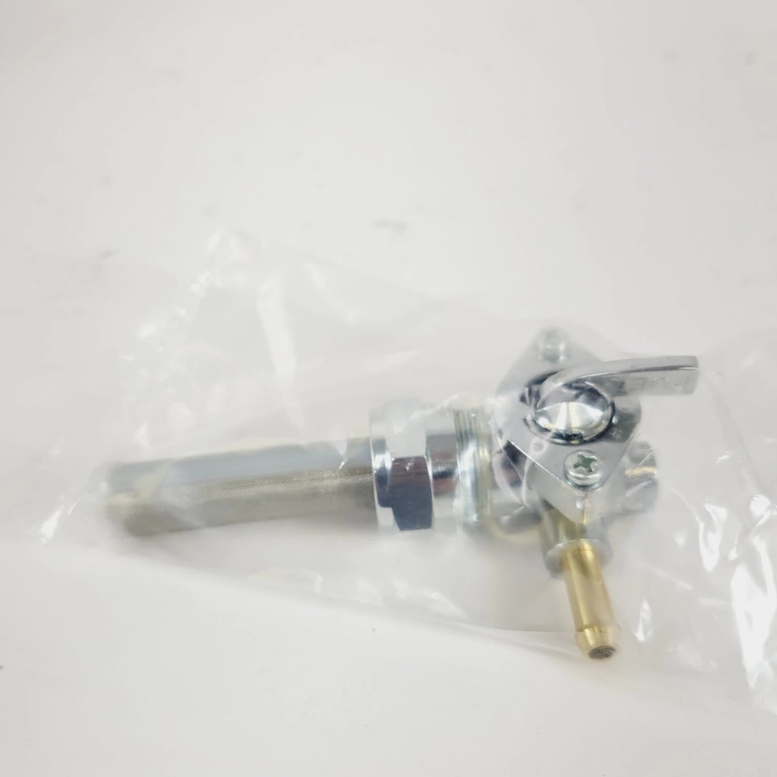 Chrome Gas Tank Fuel Valve Petcock Switch 22MM Left for Harley Davidson