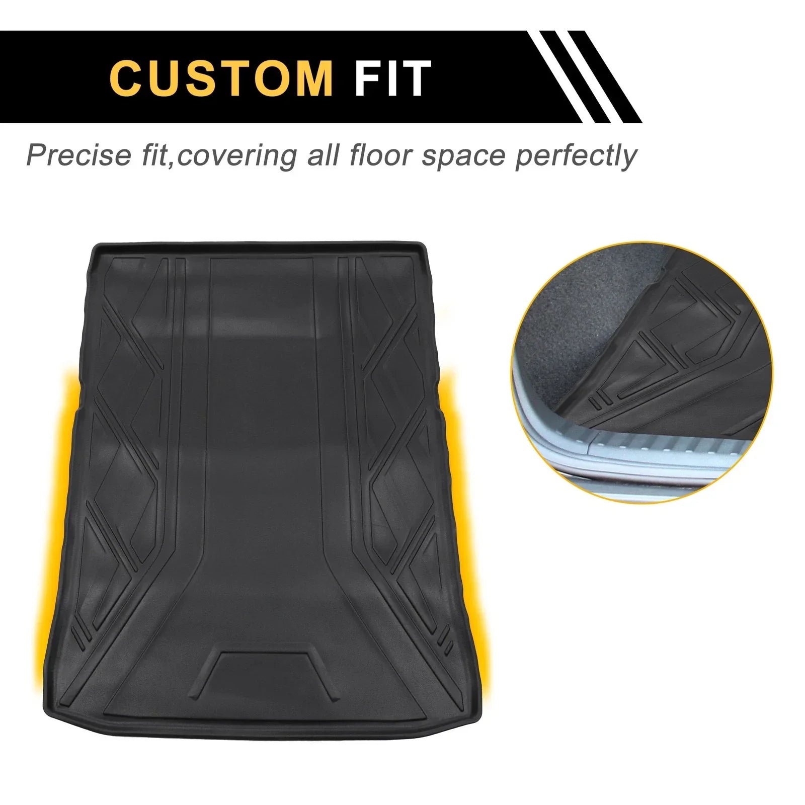 Rear Trunk Mat for BMW 5 Series 520i 530i G30 5 Seats TPE Cargo Liner (2017 - 2023)