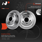 Rear Disc Brake Rotor & Pad & Wheel Hub Bearing for Honda Odyssey (2005–2010)