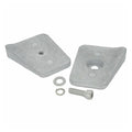 Anode double plate for Johnson Evinrude 20 25 30 35 HP (1991–2005)
