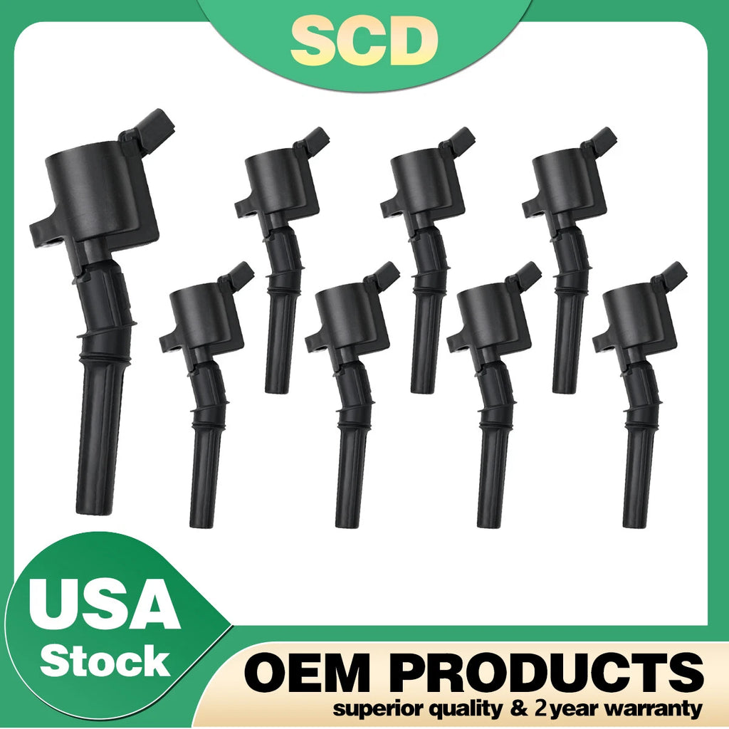 8X Ignition Coil for Ford F150 F250 F550 Lincoln V8 4.6L 5.4L FD503 DG508