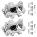 Pair Rear Brake Calipers w/ Bracket for Hyundai Sonata Kia Optima (2011–2015)