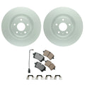 Set of 4 Bosch QuietCast Rear Rotors & Akebono EURO Ceramic Pads for A6 A7 (2012–2018)