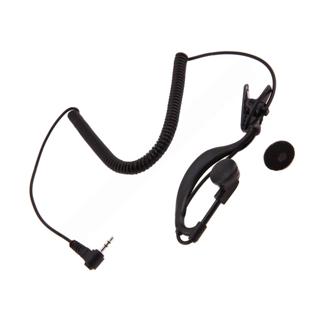 2.5mm Curved Single Ear Headset for Construction Site Radio (2010–2023)
