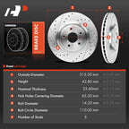 Drilled Brake Rotors for Chevy Cobalt HHR (2008-2010)