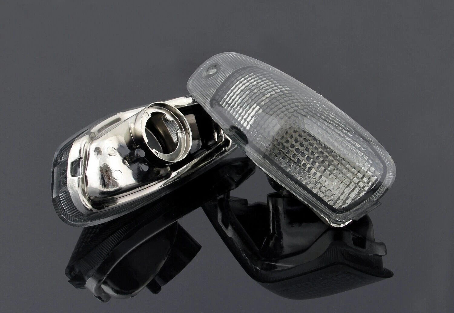 Front Turn Signal Lens for Kawasaki ZZR600 ZX600E (1994–2004) Smoke EY