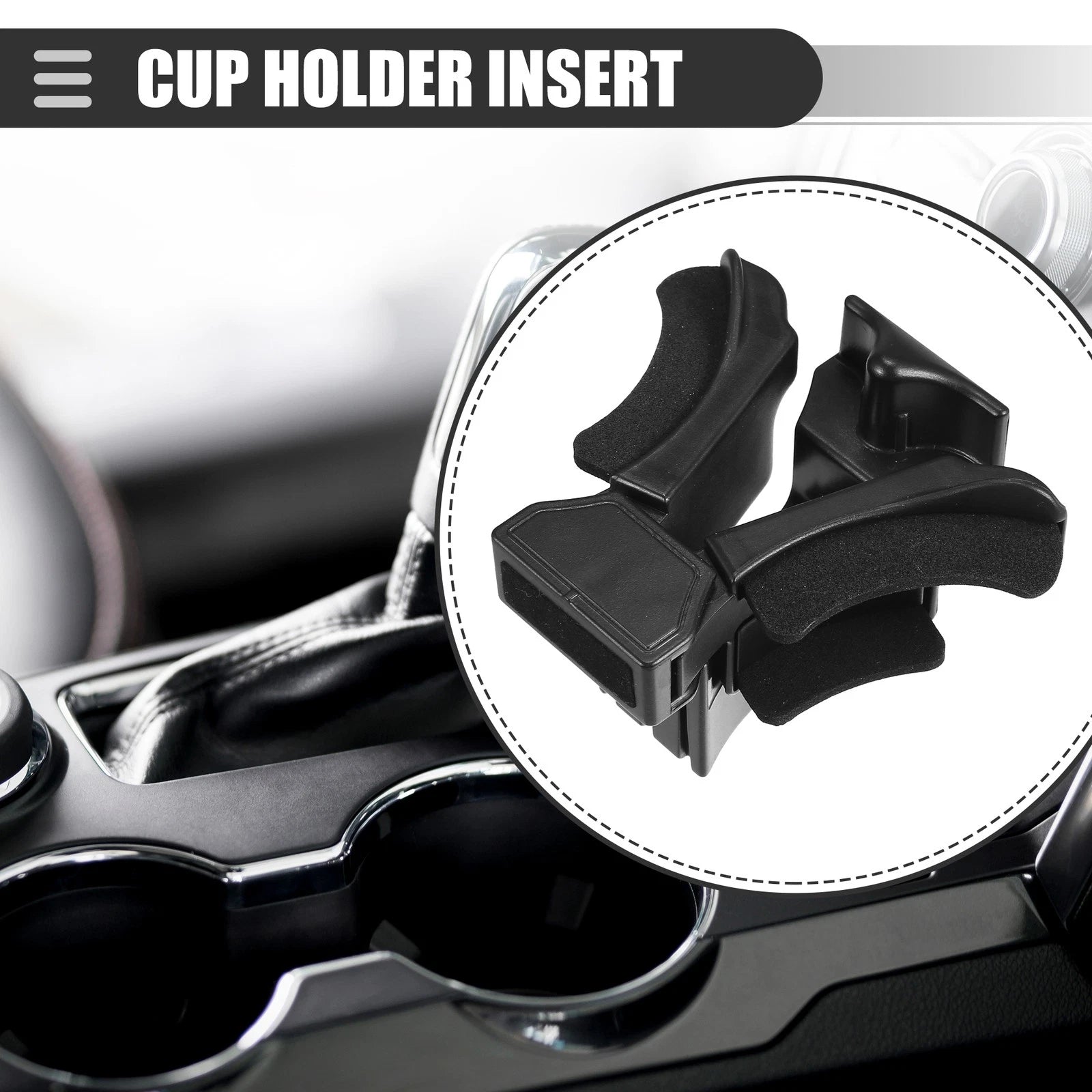 Front Center Cup Holder Insert for Lexus GX470 (2003–2009) 55633-60050 Black