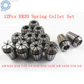 Set of 12 Spring Collets for CNC Milling Lathe Engraving Machine