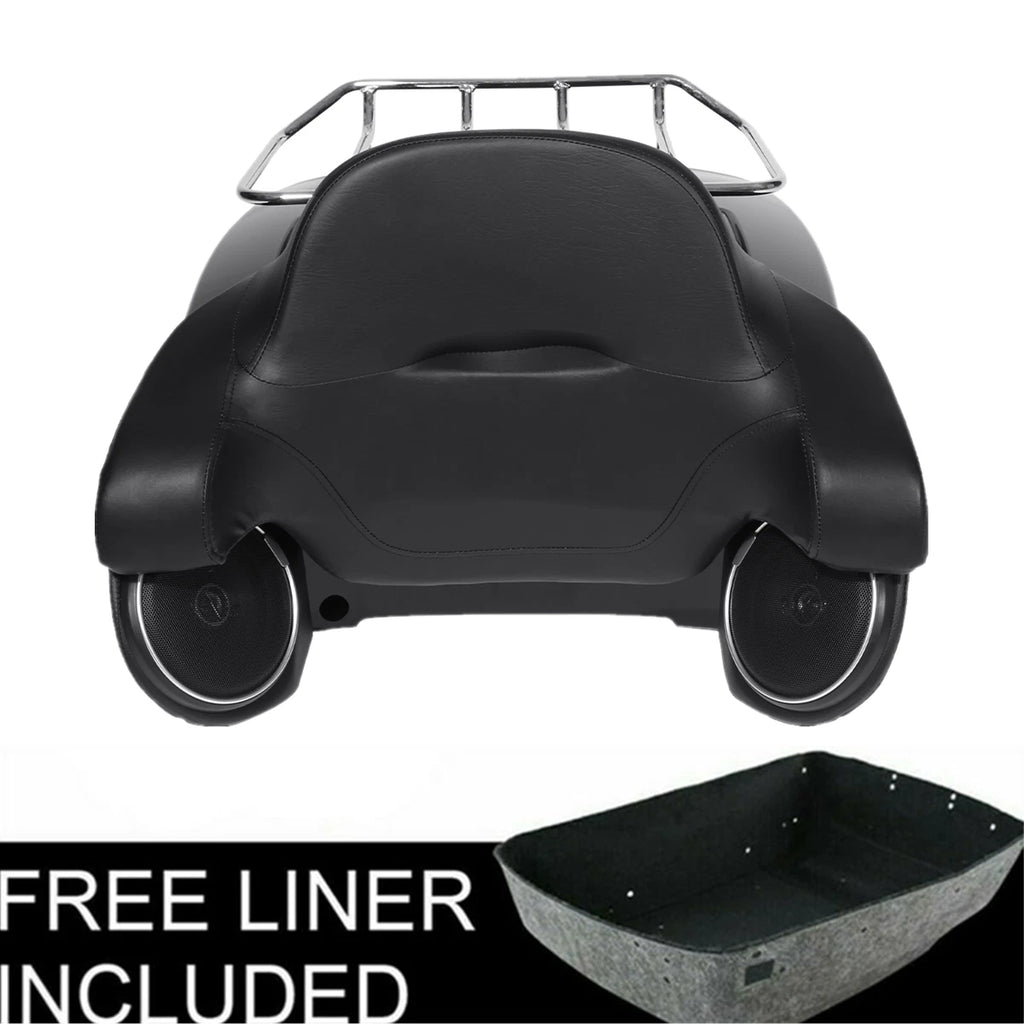 Trunk Backrest Pad Tail Light Speakers for Harley Touring Glide (2014–2025)