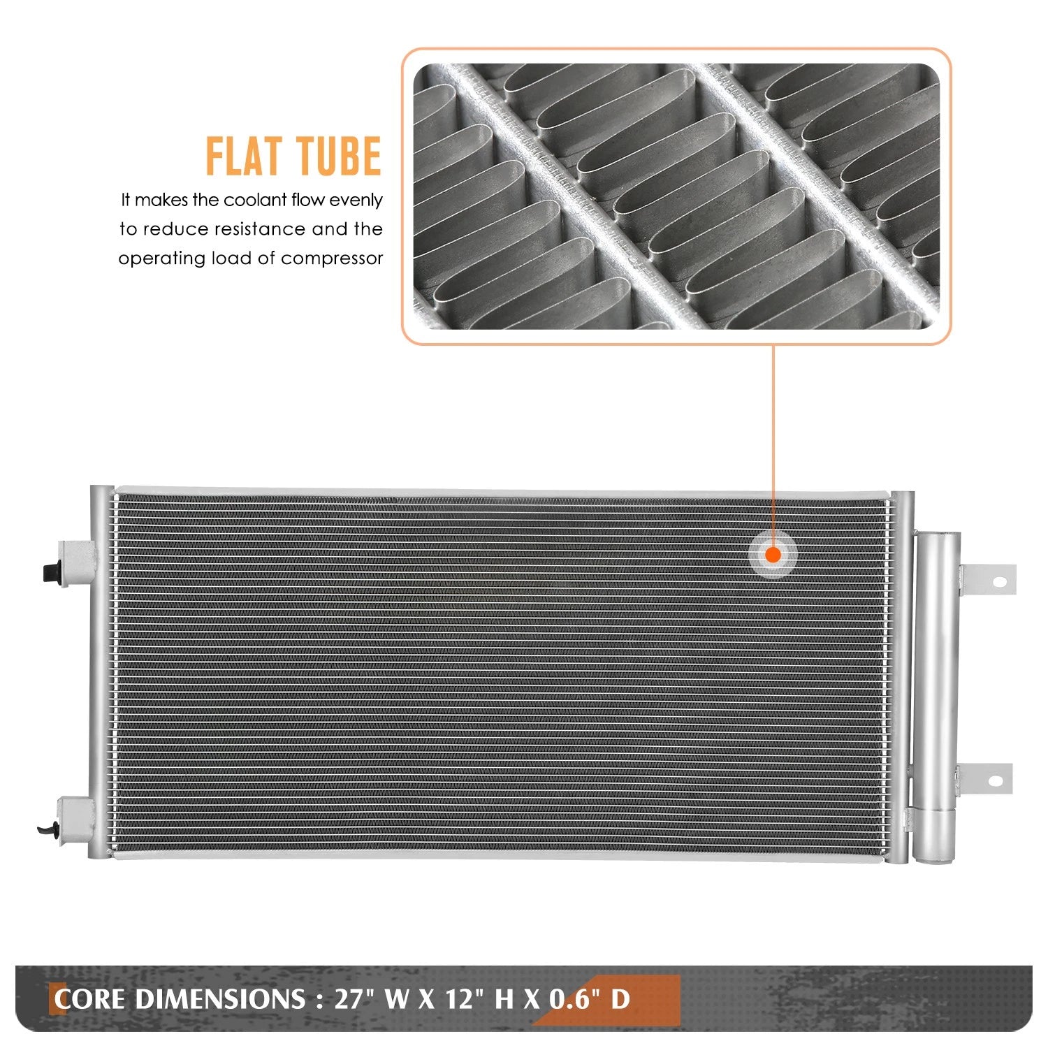 Aluminum Core Radiator for Fiat 500L (2014–2019)