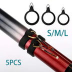 Fishing Hook Holders Set of 5 for Universal Use (6mm/0.24inch) Black/Gold