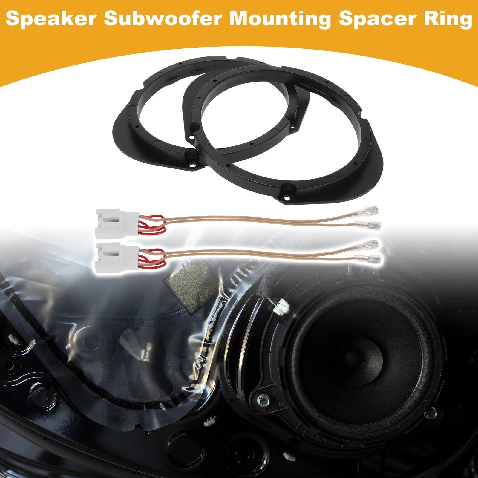 Set of 2 Speaker Spacer Rings for Mazda 8 (2011–2015)