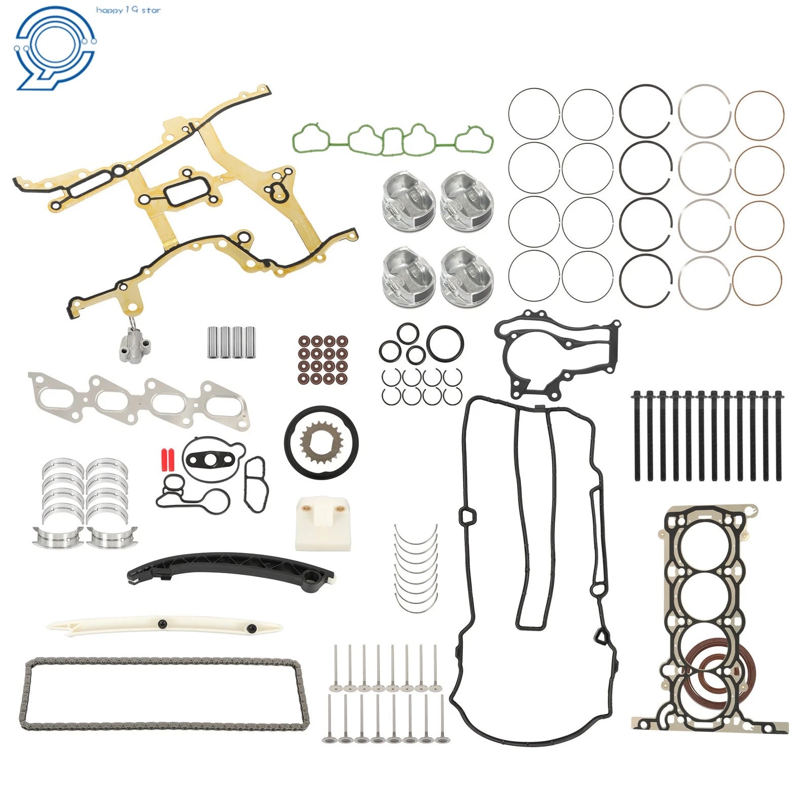 Engine Pistons Overhaul Kit for Chevy Cruze Buick 1.4L Turbo (2011-2016)