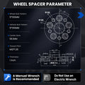 4Pcs 5x100 Hubcentric Wheel Spacers M12x1.25 for Subaru Legacy